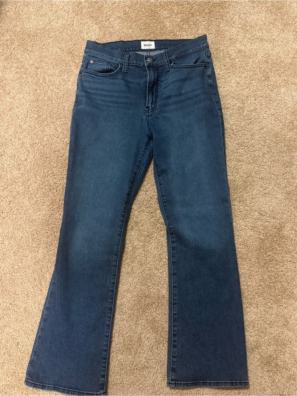 Hudson Jeans Dark Blue Wide Leg Flare Jeans